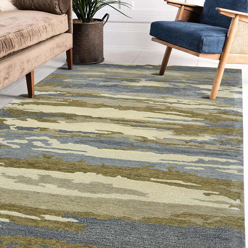 Amer Abstract ABS-5 Gunter Tan Gray Rug