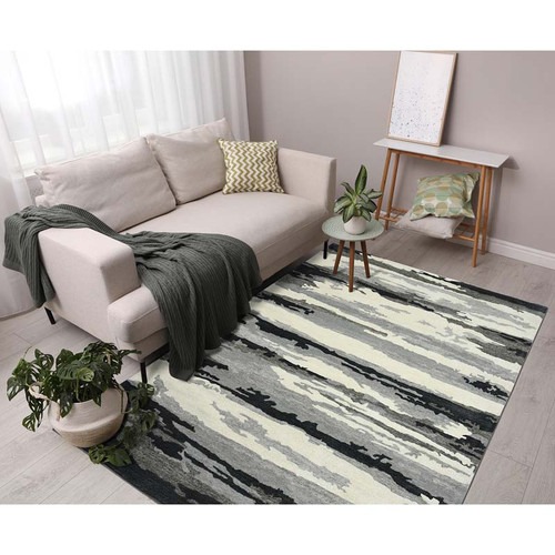 Amer Abstract ABS-6 Gunter Dark Gray Rug