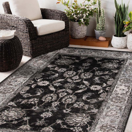 Amer Alexandria ALX-44 Cheally Black Rug
