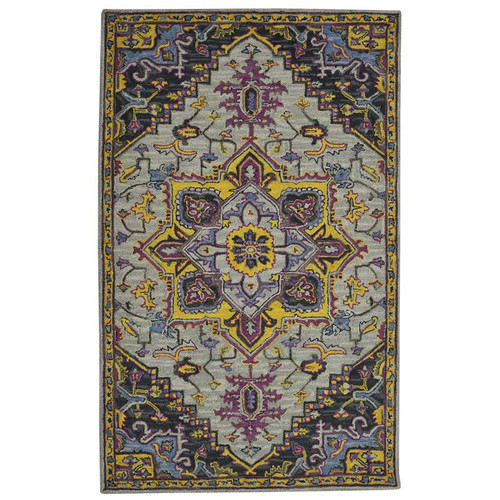 Amer Boho BOH-3 Evreux Yellow Pink Rug