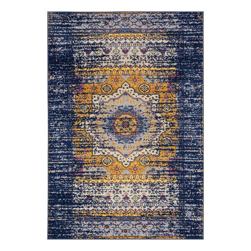 Amer Manhattan MAN-34 Beale Navy Orange Rug