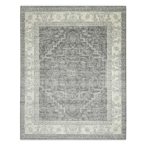 Amer Nuit Arabe NUI-4 Roselle Silver Rug