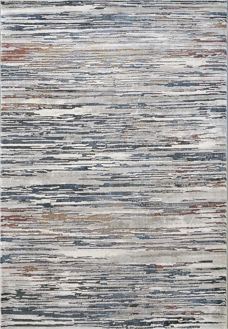 Dynamic Astro 3953 957 Grey Blue Taupe Ochre Rug