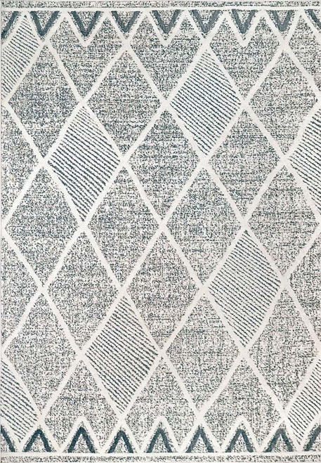 Dynamic Myth 7297 159 Cream Blue Light Grey  Rug