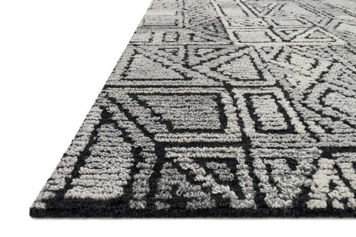 ED Ellen DeGeneres Crafted by Loloi Artesia ART-01 Charcoal Grey Rug