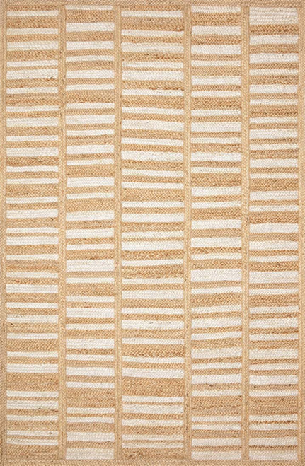 ED Ellen DeGeneres Crafted by Loloi Redondo REO-03 White Natural Rug