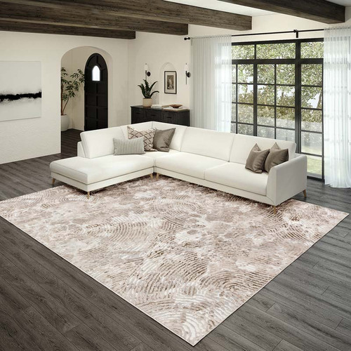 Addison Ansley AAS35 Tan Rug x Dalyn