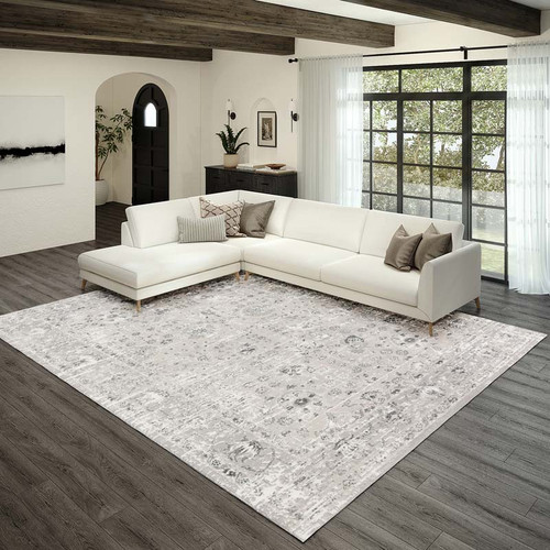 Addison Ansley AAS38 Gray Rug x Dalyn