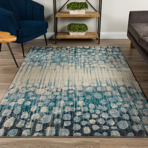 Addison Atlas AAT33 Blue Rug