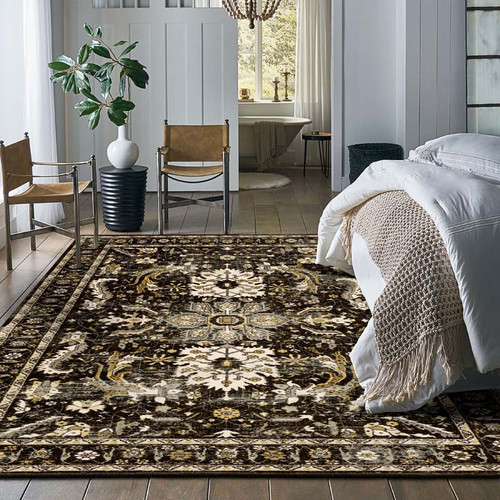 Karastan Bobby Berk by Karastan (Series 1) 92433 90097 Amara Charcoal Rug