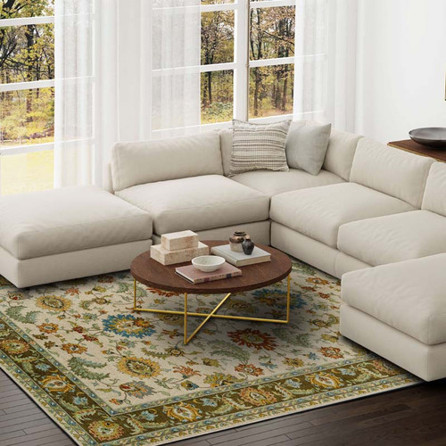 Karastan Kaleidoscope ZS031 A421 Tatiana Beige Rug