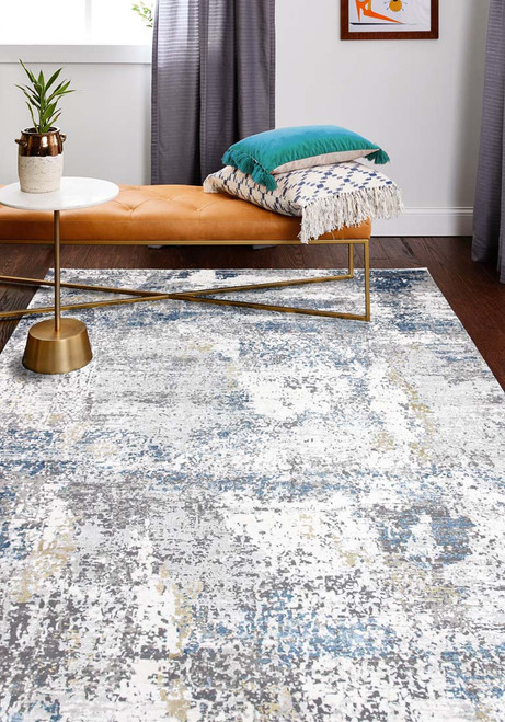 Bashian Allure A161-ALR117 Ivory Blue Rug