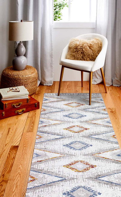 Bashian Aspen A163-AS103 Ivory Rust Rug