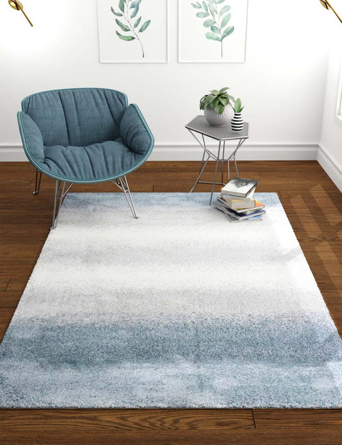 Bashian Andes A164-AND106 White Blue Rug