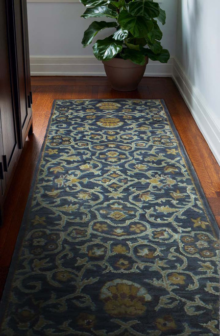 Bashian Wilshire R128-HG131 Navy Rug