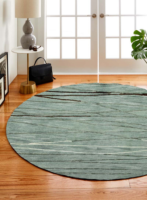 Bashian Greenwich R129-HG238 Aqua Rug