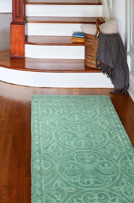 Bashian Verona R130-LC157 Teal Rug