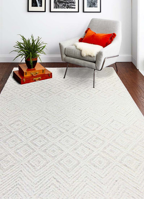 Bashian Verona R130-LC159 White Rug