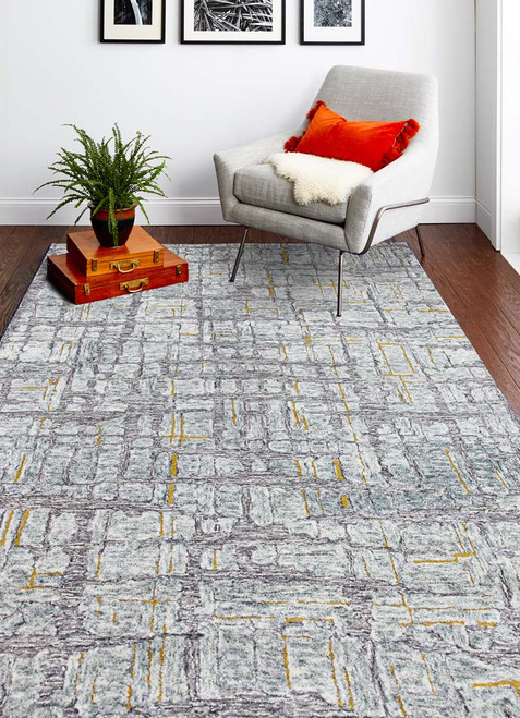 Bashian Verona R130-LC165 Grey Rug