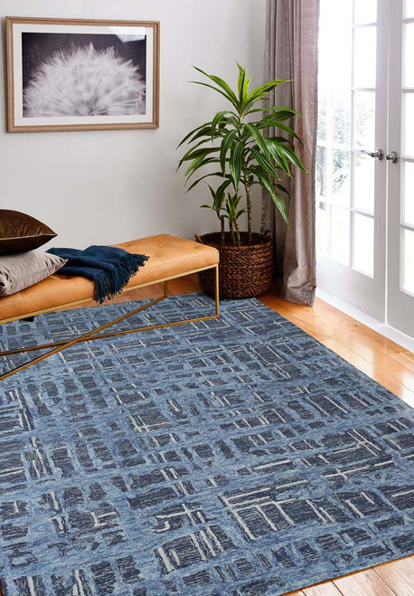 Bashian Verona R130-LC167 Blue Rug