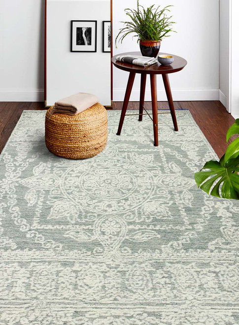 Bashian Verona R130-LC173 Teal Rug