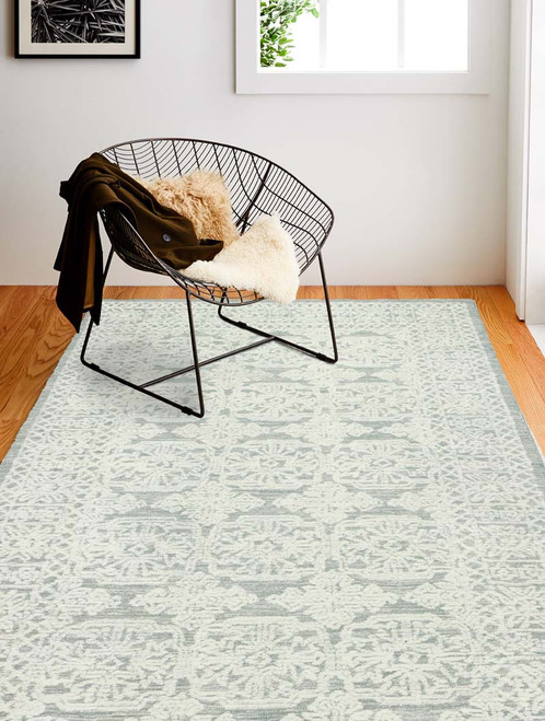 Bashian Verona R130-LC174 Teal Rug