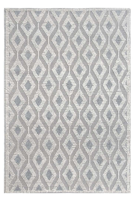 Kas Chloe 7723 Ivory Grey Trellis Rug