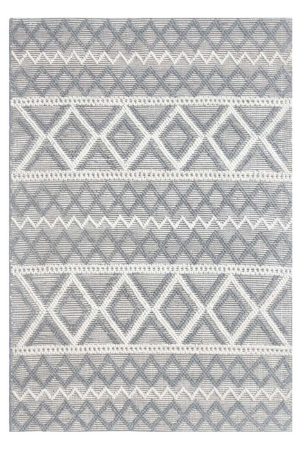 Kas Chloe 7725 Grey Ivory Boho Rug