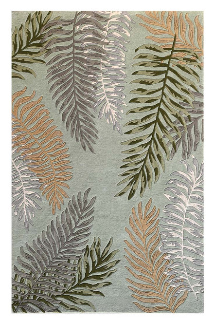 Kas Cove 3007 Seafoam Ferns Rug