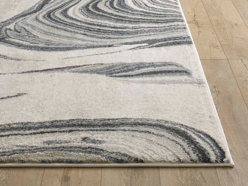 Kas Hue 4756 Ivory Marbled Stone Rug