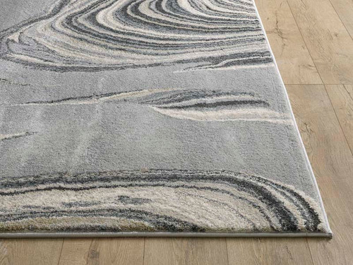 Kas Hue 4757 Grey Marbled Stone Rug