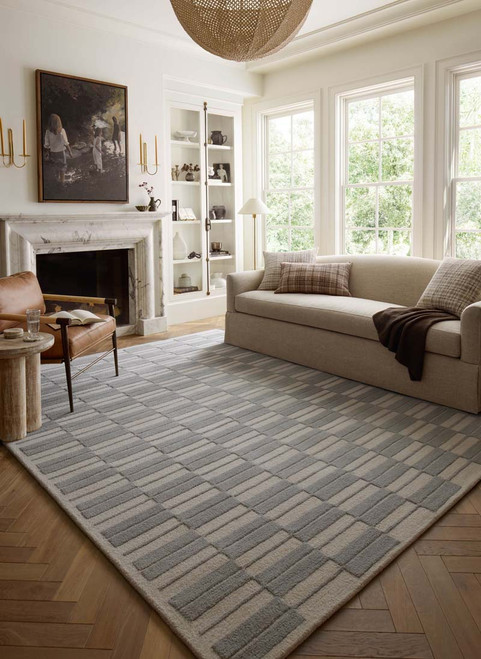 Chris Loves Julia x Loloi Bradley BRL-03 Ivory Grey Rug