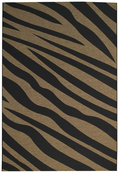 Capel Adventure Zebra 6954 375 Ebony Rug