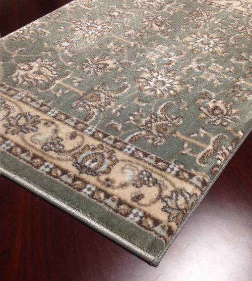 Pisa 1780 Light Green Carpet Hallway and Stair Runner - 30" x 9 ft