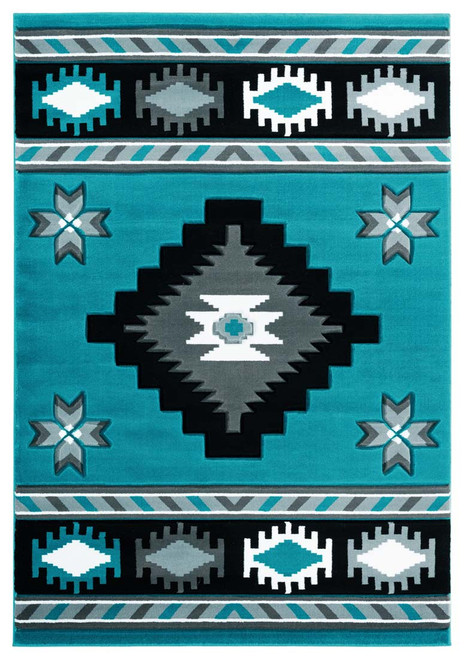 United Weavers Bristol 2050 10469 Caliente Turquoise Rug