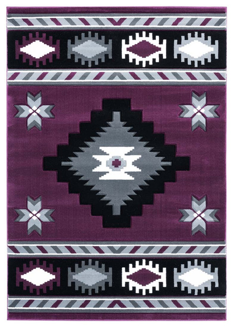 United Weavers Bristol 2050 10482 Caliente Plum Rug