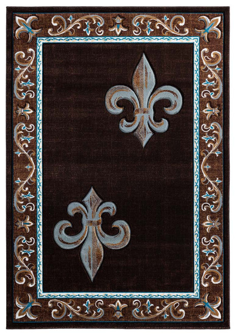 United Weavers Bristol 2050 11250 Lilium Brown Rug