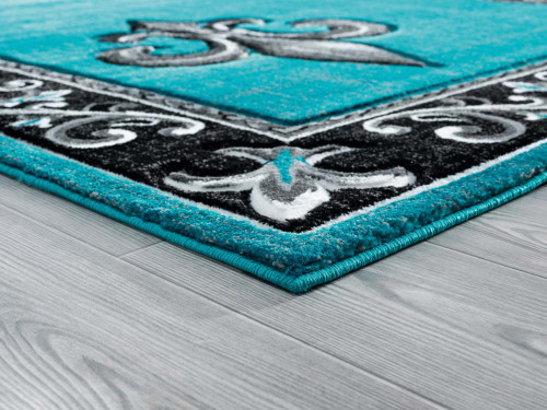 United Weavers Bristol 2050 11269 Lilium Turquoise Rug
