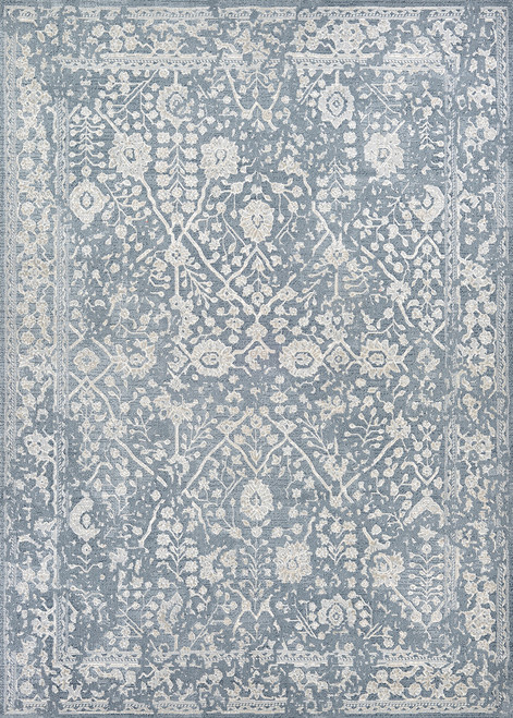 Couristan Marina Lillian 8974-0535 Slate Blue Oyster Area Rug