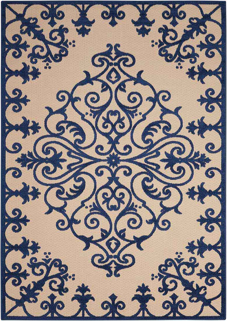 Nourison Aloha ALH12 Navy Area Rug