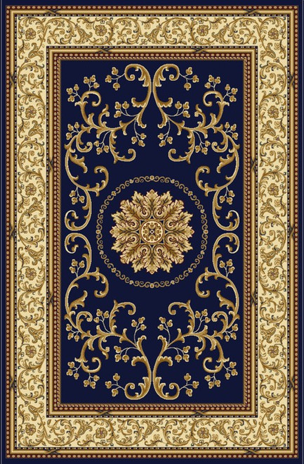 Noble 1419 Navy Rug by Radici