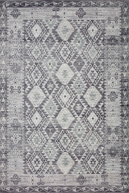 Loloi II Zion ZIO-03 Charcoal Slate Rug