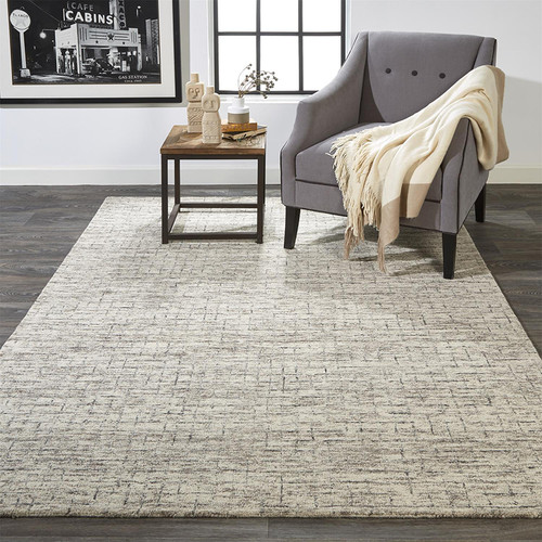 Feizy Belfort 8667F Ivory Gray Rug