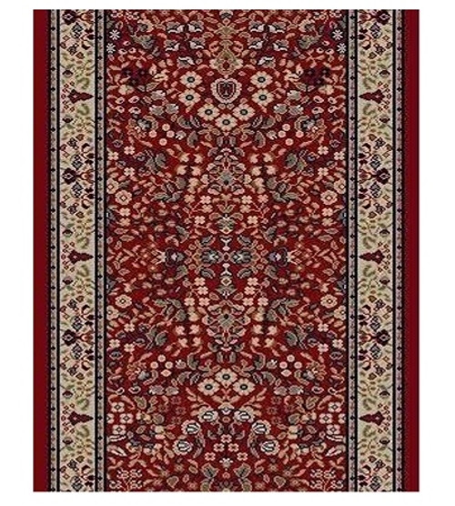 BRI02 Wine Carpet Hallway and Stair Runner - 26" x 8 ft