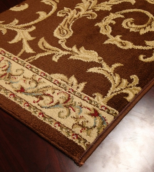 BRI01 Brown Carpet Hallway and Stair Runner - 26" x 9 ft