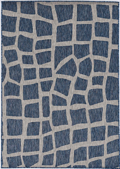 Kas Provo 5763 Blue Grey Bedrock Rug