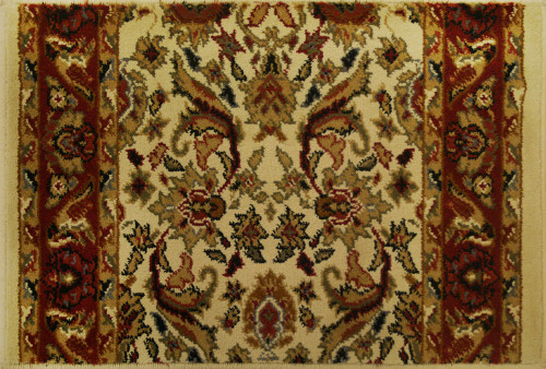 RIO02 Ivory Carpet Hallway and Stair Runner - 26" x 8 ft
