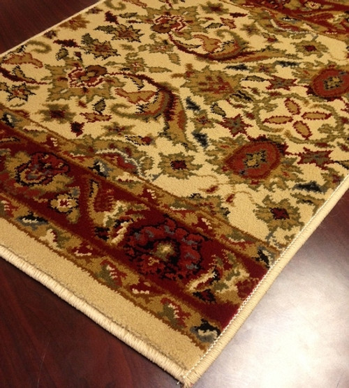 RIO02 Ivory Carpet Hallway and Stair Runner - 26" x 16 ft