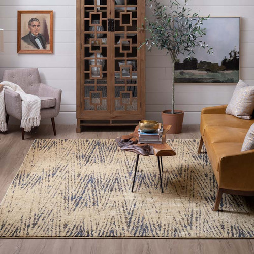 Karastan Vanguard by Drew and Jonathan Home 92357 50134 Intrepid Periwinkle Rug