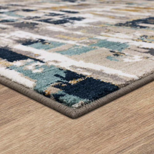 Karastan Vanguard by Drew and Jonathan Home 92364 50150 Provenance Majolica Blue Rug